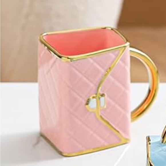 NWB 🎁3psc Pink Ceramic Mug Bag 🔥 Gift🔥 Pink Mug Bag 🎁 - Picture 2 of 2